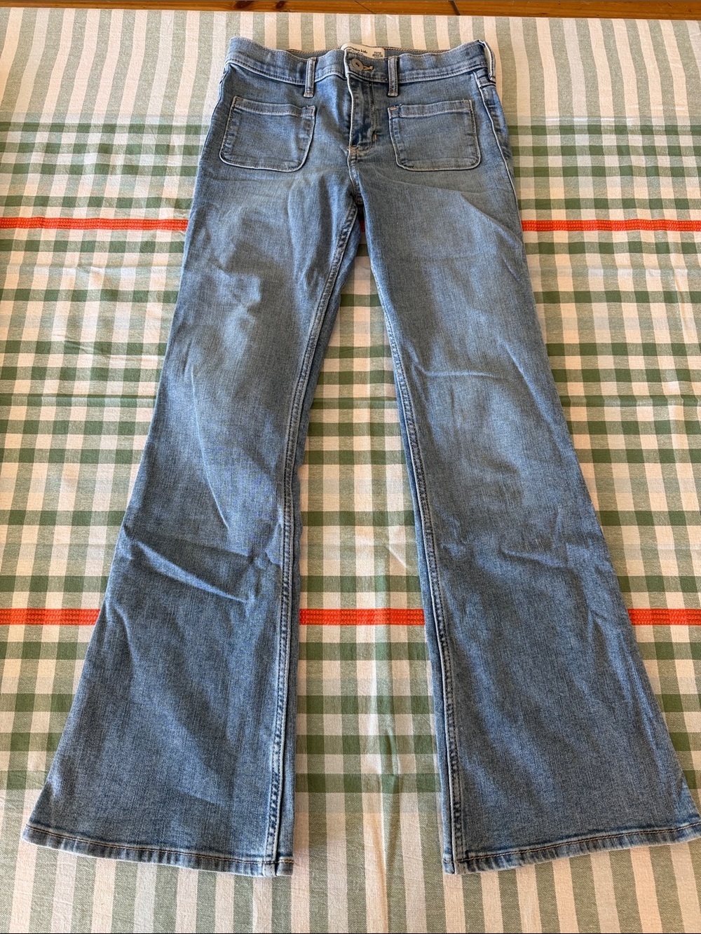 abercrombie kids Light Blue Flared Jeans
